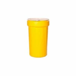 Eagle Mfg Eagle 55 Gal. Yellow Plastic Open-Head Tapered Lab Pack Drum 1655 - Plastic Lever Lock