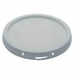 Vestil Tear-Tab Lid LID-2-PWT for 2 Gallon Open Head Pail - White