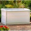 Suncast® Light Taupe Deck Box With Seat, 50 Gallon Capacity