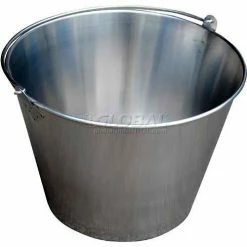 Vestil Stainless Steel Bucket BKT-SS-500 5 Gallon Capacity
