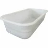 Shirley K's Storage Trays 236PN Plastic Nesting Tote, FDA-USDA, 24"X12-1/2"X6-1/8", Natural White