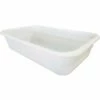 Shirley K's Storage Trays 254PN Plastic Nesting Tote, FDA-USDA, 26-7/8"X17"X6-1/4", Natural White