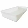 Shirley K's Storage Trays 210PN Plastic Nesting Tote, FDA-USDA, 17-3/4"X8-3/4"X3-1/8" Natural White