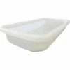 Shirley K's Storage Trays 246PN Plastic Nesting Tote, FDA-USDA, 24-3/8"X13-3/16"X4", Natural White