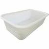 Shirley K's Storage Trays 253PN Plastic Nesting Tote, FDA-USDA, 26-3/4"x16"x8-1/4", Natural White