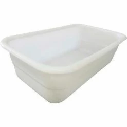 Shirley K's Storage Trays 253PN Plastic Nesting Tote, FDA-USDA, 26-3/4"x16"x8-1/4", Natural White