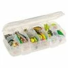 Plano Molding Plano StowAway® 345046 - 6 Fixed Compartment Box, 8-1/4"L x 4-1/4"W x 1-3/8"H, Clear - Pkg Qty 6