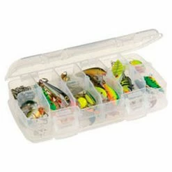Plano Molding Plano StowAway® 345046 - 6 Fixed Compartment Box, 8-1/4"L x 4-1/4"W x 1-3/8"H, Clear - Pkg Qty 6