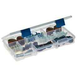 Plano Molding Plano ProLatch™ StowAway® 5-9 Adjustable Compartment Box, 9-1/8"L x 5"W x 1-1/4"H, Clear - Pkg Qty 2