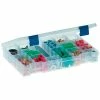 Plano Molding Plano ProLatch™ StowAway® 6-21 Adjustable Compartment Box,11"L x 7-1/4"W x 1-3/4"H, Clear - Pkg Qty 2