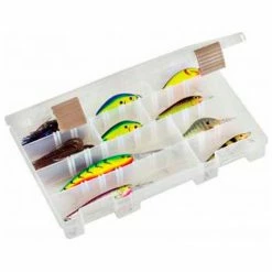 Plano Molding Plano ProLatch™ StowAway® 4-24 Adjustable Compartment Box, 11"L x 7-1/4"W x1-3/4"H, Clear - Pkg Qty 6