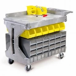 Akro-Mils® 30936 Two-In-One Plastic ProCart™ -Containers & Organizers Sales Store 330439GY 09
