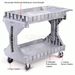 Akro-Mils® 30936 Two-In-One Plastic ProCart™ -Containers & Organizers Sales Store 330439GY 5wco