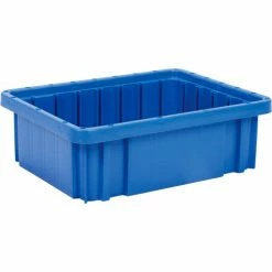 Global Industrial™ Plastic Dividable Grid Container DG91035,10-7/8"L x 8-1/4"W x 3-1/2"H, Blue - Pkg Qty 20 -Containers & Organizers Sales Store 334100BL 10