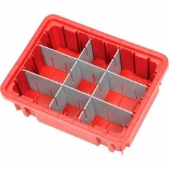 Global Industrial Plastic Dividable Grid Container - DG91035,10-7/8"L x 8-1/4"W x 3-1/2"H, Red - Pkg Qty 20 23 Global Industrial Plastic Dividable Grid Container - DG91035,10-7/8"L x 8-1/4"W x 3-1/2"H, Red - Pkg Qty 20 -Containers & Organizers Sales Store 334100RD 03