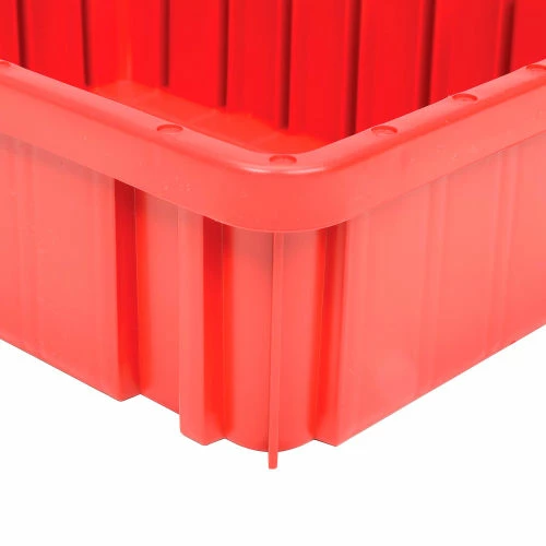 Global Industrial Plastic Dividable Grid Container - DG91035,10-7/8"L x 8-1/4"W x 3-1/2"H, Red - Pkg Qty 20 5 Global Industrial Plastic Dividable Grid Container - DG91035,10-7/8"L x 8-1/4"W x 3-1/2"H, Red - Pkg Qty 20 - Image 5