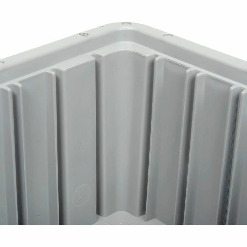 Global Industrial Plastic Dividable Grid Container - DG91050,10-7/8"L x 8-1/4"W x 5"H, Gray - Pkg Qty 20 5 Global Industrial Plastic Dividable Grid Container - DG91050,10-7/8"L x 8-1/4"W x 5"H, Gray - Pkg Qty 20 - Image 5