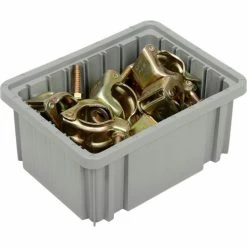 Global Industrial Plastic Dividable Grid Container - DG91050,10-7/8"L x 8-1/4"W x 5"H, Gray - Pkg Qty 20 24 Global Industrial Plastic Dividable Grid Container - DG91050,10-7/8"L x 8-1/4"W x 5"H, Gray - Pkg Qty 20 -Containers & Organizers Sales Store 334101GY 05
