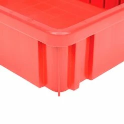 Global Industrial™ Plastic Dividable Grid Container DG92035,16-1/2"L x 10-7/8"W x 3-1/2"H, Red - Pkg Qty 12 -Containers & Organizers Sales Store 334102RD 05