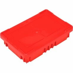 Global Industrial™ Plastic Dividable Grid Container DG92035,16-1/2"L x 10-7/8"W x 3-1/2"H, Red - Pkg Qty 12 -Containers & Organizers Sales Store 334102RD 06
