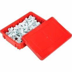 Global Industrial™ Plastic Dividable Grid Container DG92035,16-1/2"L x 10-7/8"W x 3-1/2"H, Red - Pkg Qty 12 -Containers & Organizers Sales Store 334102RD 07