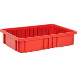 Global Industrial™ Plastic Dividable Grid Container DG92035,16-1/2"L x 10-7/8"W x 3-1/2"H, Red - Pkg Qty 12 -Containers & Organizers Sales Store 334102RD 09