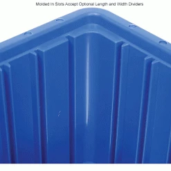 Global Industrial™ Plastic Dividable Grid Container DG91035,10-7/8"L x 8-1/4"W x 3-1/2"H, Blue - Pkg Qty 20 -Containers & Organizers Sales Store 334103BL 4wco