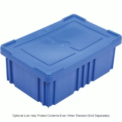 Global Industrial™ Plastic Dividable Grid Container DG91035,10-7/8"L x 8-1/4"W x 3-1/2"H, Blue - Pkg Qty 20 -Containers & Organizers Sales Store 334103BL 6wco