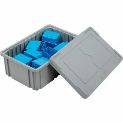Global Industrial™ Plastic Dividable Grid Container - DG92060,16-1/2"L x 10-7/8"W x 6"H, Gray - Pkg Qty 8 -Containers & Organizers Sales Store 334103GY 07