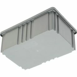 Global Industrial™ Plastic Dividable Grid Container - DG92060,16-1/2"L x 10-7/8"W x 6"H, Gray - Pkg Qty 8 -Containers & Organizers Sales Store 334103GY 09