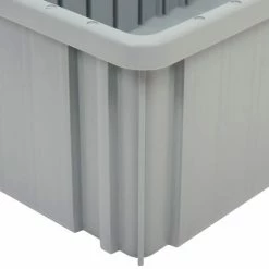 Global Industrial™ Plastic Dividable Grid Container - DG92060,16-1/2"L x 10-7/8"W x 6"H, Gray - Pkg Qty 8 -Containers & Organizers Sales Store 334103GY 10