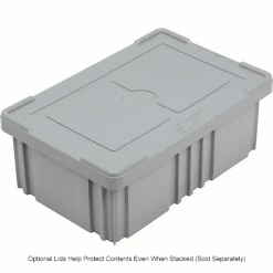 Global Industrial™ Plastic Dividable Grid Container - DG92060,16-1/2"L x 10-7/8"W x 6"H, Gray - Pkg Qty 8 -Containers & Organizers Sales Store 334103GY 6wco