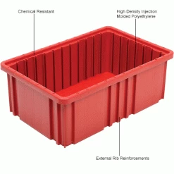 Global Industrial Plastic Dividable Grid Container - DG91035,10-7/8"L x 8-1/4"W x 3-1/2"H, Red - Pkg Qty 20 31 Global Industrial Plastic Dividable Grid Container - DG91035,10-7/8"L x 8-1/4"W x 3-1/2"H, Red - Pkg Qty 20 -Containers & Organizers Sales Store 334103RD 1wco