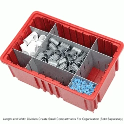 Global Industrial Plastic Dividable Grid Container - DG91035,10-7/8"L x 8-1/4"W x 3-1/2"H, Red - Pkg Qty 20 35 Global Industrial Plastic Dividable Grid Container - DG91035,10-7/8"L x 8-1/4"W x 3-1/2"H, Red - Pkg Qty 20 -Containers & Organizers Sales Store 334103RD 5wco
