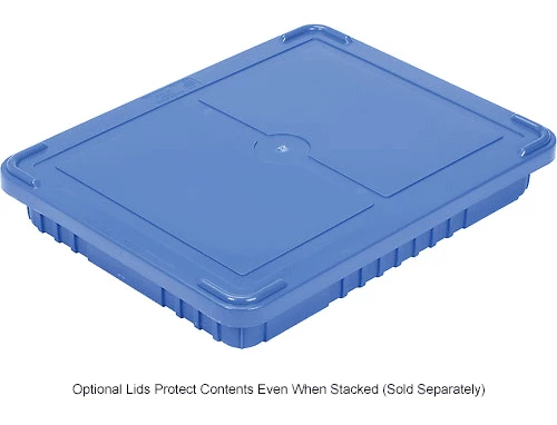 Global Industrial Plastic Dividable Grid Container - DG93030, 22-1/2"L x 17-1/2"W x 3"H, Blue - Pkg Qty 6 15 Global Industrial Plastic Dividable Grid Container - DG93030, 22-1/2"L x 17-1/2"W x 3"H, Blue - Pkg Qty 6 - Image 15