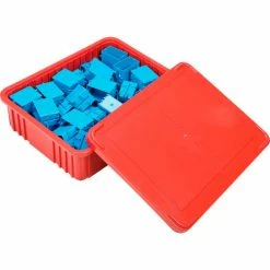 Global Industrial™ Plastic Dividable Grid Container - DG93060, 22-1/2"L x 17-1/2"W x 6"H, Red - Pkg Qty 3 -Containers & Organizers Sales Store 334106RD 08