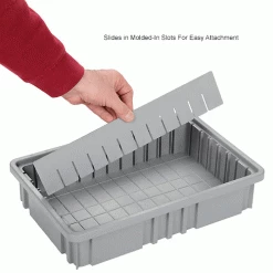 Global Industrial™ Length Divider DL92035 for Plastic Dividable Grid Container DG92035, Qty 6 -Containers & Organizers Sales Store 334111 2wco