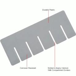 Global Industrial Width Divider DS91035 for Plastic Dividable Grid Container DG91035, Qty 6 -Containers & Organizers Sales Store 334118 1wco