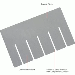 Global Industrial™ Width Divider DS91050 for Plastic Dividable Grid Container DG91050, Qty 6 -Containers & Organizers Sales Store 334119 1wco