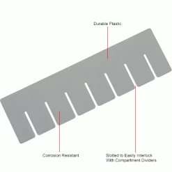 Global Industrial™ Width Divider DS92035 for Plastic Dividable Grid Container DG92035, Qty 6 -Containers & Organizers Sales Store 334120 1wco
