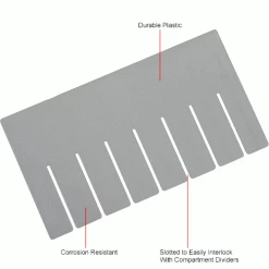 Global Industrial™ Width Divider DS92060 for Plastic Dividable Grid Container DG92060, Qty 6 -Containers & Organizers Sales Store 334121 1wco