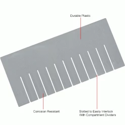 Global Industrial Width Divider DS93080 for Plastic Dividable Grid Container DG93080, Qty 6 -Containers & Organizers Sales Store 334125 1wco