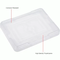 Global Industrial™ Lid COV91000 for Plastic Dividable Grid Container, 10-7/8"L x 8-1/4"W, Clear - Pkg Qty 10 -Containers & Organizers Sales Store 334127CL 1wco