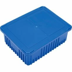Global Industrial™ Lid COV93000 for Plastic Dividable Grid Container, 22-1/2"L x 17-1/2"W, Blue - Pkg Qty 3 -Containers & Organizers Sales Store 334129BL 03