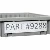 Global Industrial Label Holder LBL2X8 for Plastic Dividable Grid Container, 8"W x 2"H, Qty 6