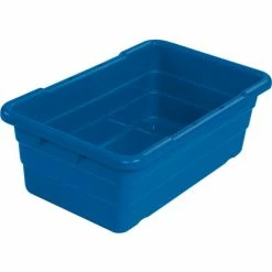 Global Industrial™ Cross Stack Nest Tote Tub - 25-1/8 x 16 x 8-1/2 Blue - Pkg Qty 6