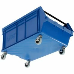 Quantum Storage Systems Quantum Mobile Magnum Plastic Stacking Bin, 18"W x 28" D x 15"H, Blue -Containers & Organizers Sales Store 334202BL 06
