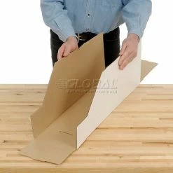 Foldable Corrugated Shelf Bin 7-3/4"W x 17-1/2"D x 10"H, White - Pkg Qty 27 -Containers & Organizers Sales Store 336406 06