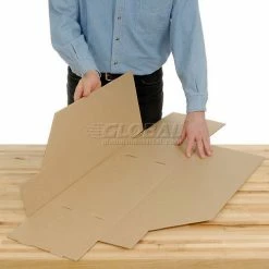 Foldable Corrugated Shelf Bin 9-3/4"W x 17-1/2"D x 10"H, White - Pkg Qty 27 -Containers & Organizers Sales Store 336408 05