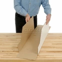 Foldable Corrugated Shelf Bin 9-3/4"W x 17-1/2"D x 10"H, White - Pkg Qty 27 -Containers & Organizers Sales Store 336408 06